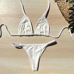 Biquíni Cortininha Viés/Viés Regulável Off White Essence na internet
