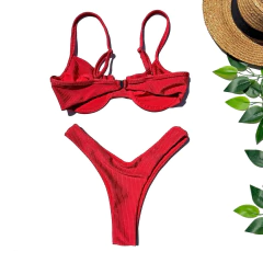 Biquíni Meia-Taça Mari/Asa Delta Vermelho Éden na internet
