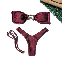 Biquíni Bela/Asa Delta Bordô Éden - comprar online