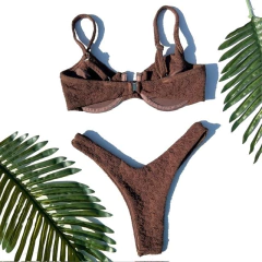 Biquíni Meia-Taça Mari/Asa Delta Marrom Escuro Marrocos - comprar online