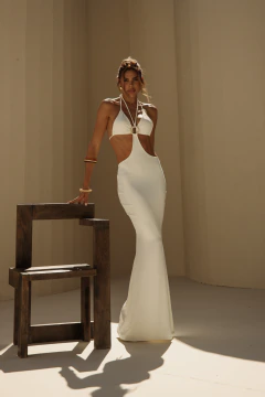 Vestido Milos Off White - Jasmine BIKINIS | Moda Praia