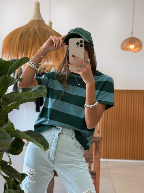 Remera CLARA Rayada - Laurel