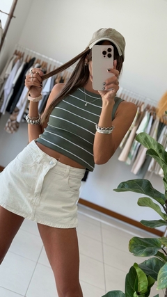 Top GINA RAYADO - Militar - comprar online