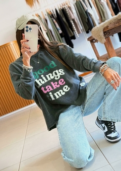Buzo JUSTINA PRELAVADO - Take time