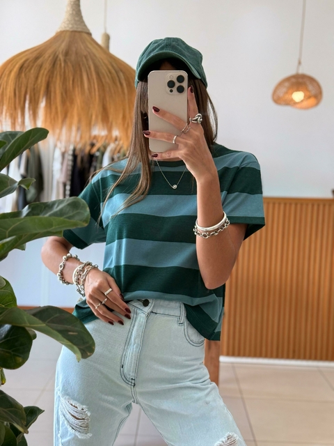Remera CLARA Rayada - Laurel