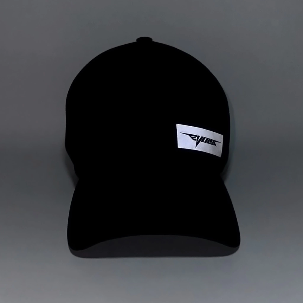 BONÉ FLEXFIT EVOLS BLACK REFLECTIVE