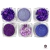 Kit com 6 Glitters Mix Roxo D&Z