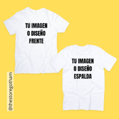 Remera Diseño Personalizado Frente y Espalda