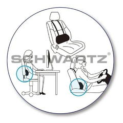Aliviador Lumbar Para Auto O Silla Gamer Schwartz - Storeweb. Tienda de Salud