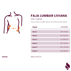 Faja Lumbar Ballenada Liviana Lumbosacra 28cm DEMA - Storeweb. Tienda de Salud