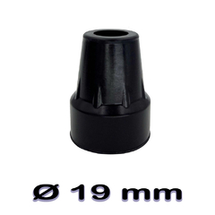 Regatón de forma cónica, 19mm, color: Negro Care quip - comprar online