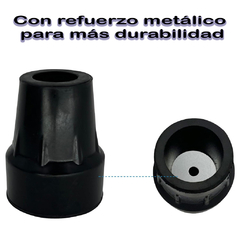Regatón de forma cónica, 25mm, color: Negro Care quip - Storeweb. Tienda de Salud