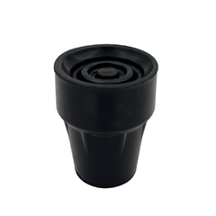 Imagen de Regatón de forma cónica, 13mm, color: Negro Care quip x unidad