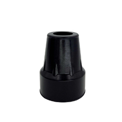 Regatón de forma cónica, 22mm, color: Negro Care quip x Unidad