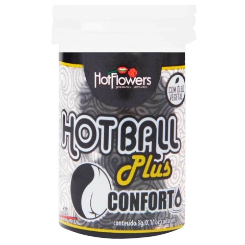 Conforto Bolinha Dessensibilizante Hot Ball 2 Un. - Hot Flowers. Causa excitação e conforto