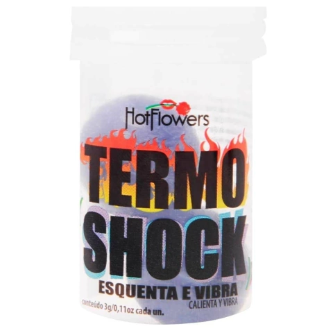 Termo Shock Hot Ball 02 Un. REF. HC272 - Hot Flowers (Esquenta e Vibra)