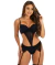 Body Sensual com Bojo e Renda Paola REF. BD 2109 - Preto