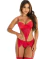 Body Sensual com Bojo e Renda Paola REF. BD 2109 - Vermelho