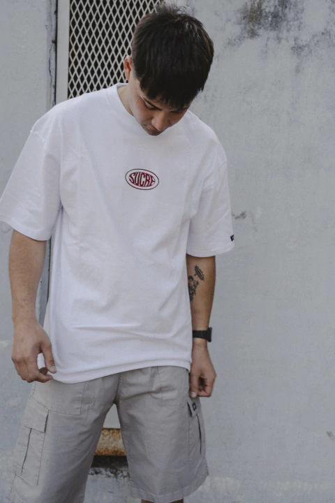 REMERA BULKY BLANCO BORDADA - comprar online