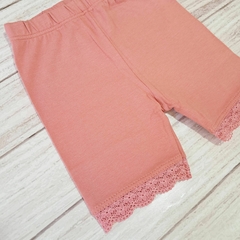 biker coral con puntilla - comprar online