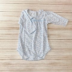 Body flower con cuello en celeste