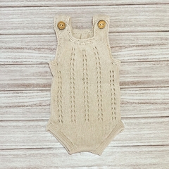 Body tejido diseño caladito natural