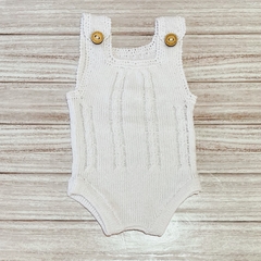 Body tejido diseño ochitos blanco