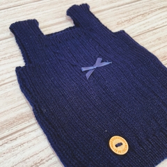 Chaleco tejido azul marino