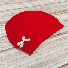 Gorrito de algodón rojo