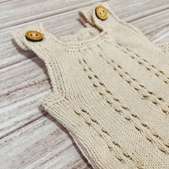 Body tejido diseño caladito natural - comprar online