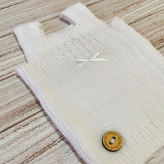 Chaleco tejido blanco