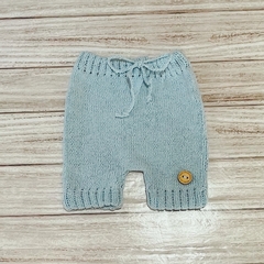 Short tejido celeste