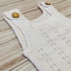 Body tejido diseño caladito blanco - comprar online