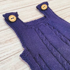 Body tejido diseño ochitos azul marino - comprar online