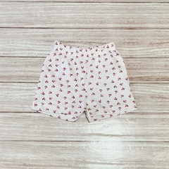 Short de algodón florcitas