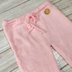 Babucha lisa tejida rosa - comprar online