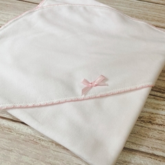 Manta con terminación picot en rosa - comprar online