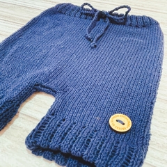 Short tejido azul marino - comprar online