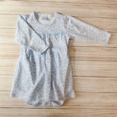 Vestido flower celeste