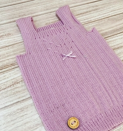 Chaleco tejido lila