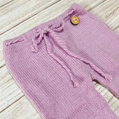 Babucha lisa tejida lila - comprar online