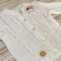 Saco ochitos blanco (botón pastillita) - comprar online