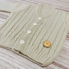 saco tejido escote en V cal - comprar online