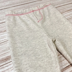 Pantalón gris con bordes en rosa - comprar online