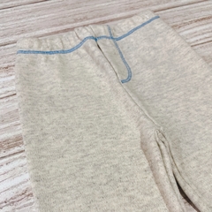 Pantalón gris con bordes en celeste - comprar online