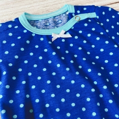 Body azul con lunares celestes - comprar online