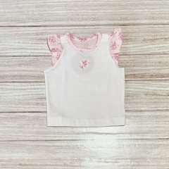 Musculosa blanca Bordada