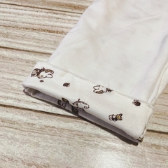 Pantalón reversible conejitos blanco - comprar online