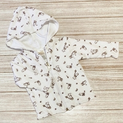 Campera reversible conejitos blanca - comprar online