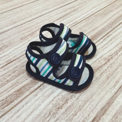 Sandalias para bebé NO caminante rayadas - comprar online